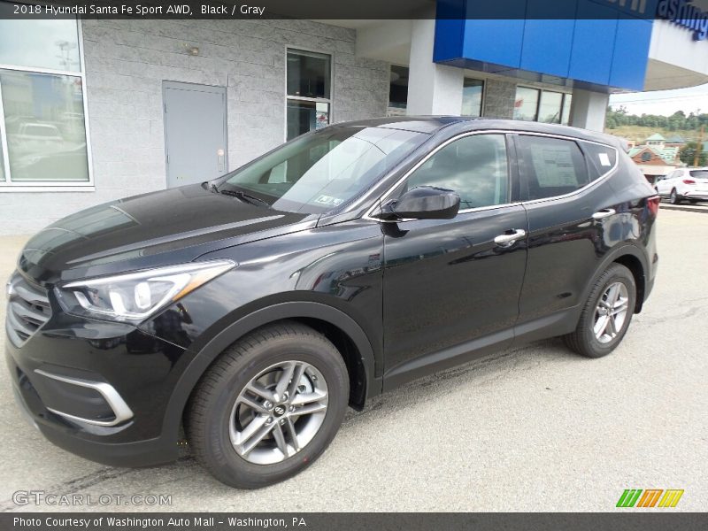 Black / Gray 2018 Hyundai Santa Fe Sport AWD