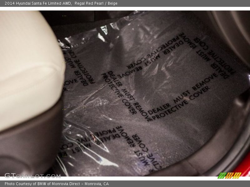 Regal Red Pearl / Beige 2014 Hyundai Santa Fe Limited AWD