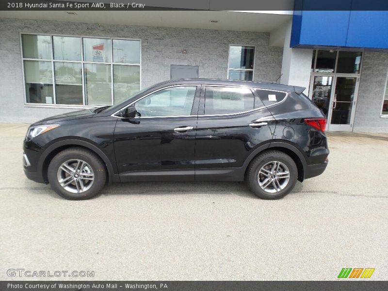 Black / Gray 2018 Hyundai Santa Fe Sport AWD