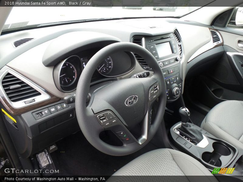 Black / Gray 2018 Hyundai Santa Fe Sport AWD