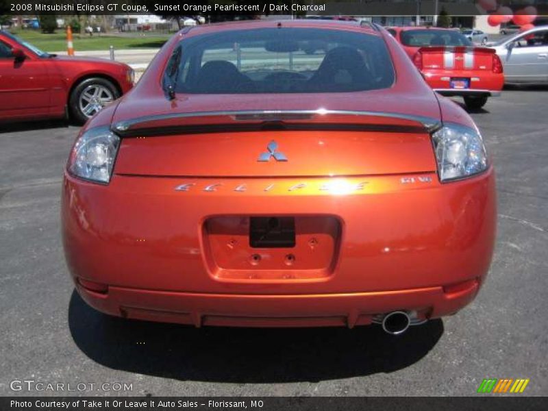 Sunset Orange Pearlescent / Dark Charcoal 2008 Mitsubishi Eclipse GT Coupe
