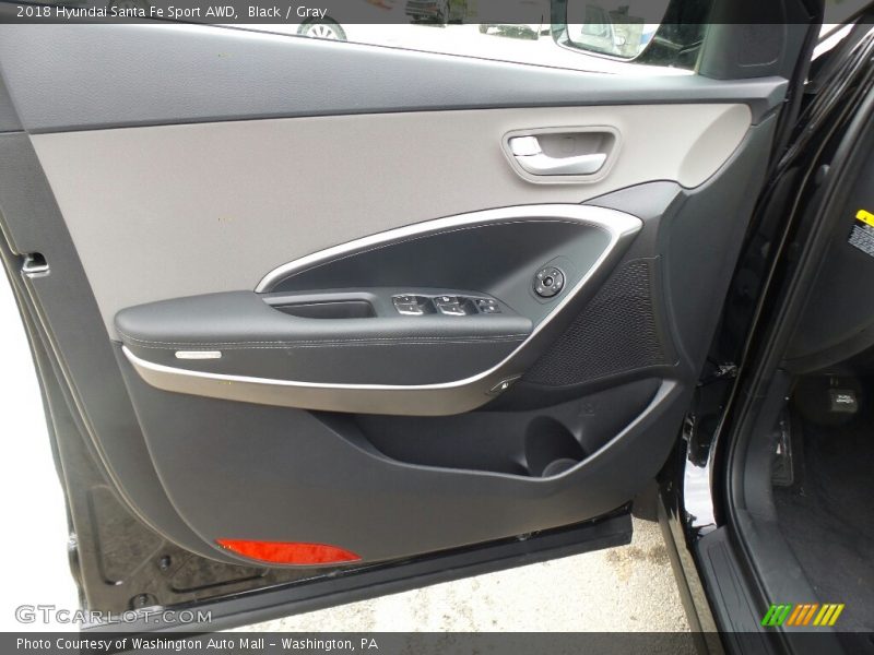 Black / Gray 2018 Hyundai Santa Fe Sport AWD