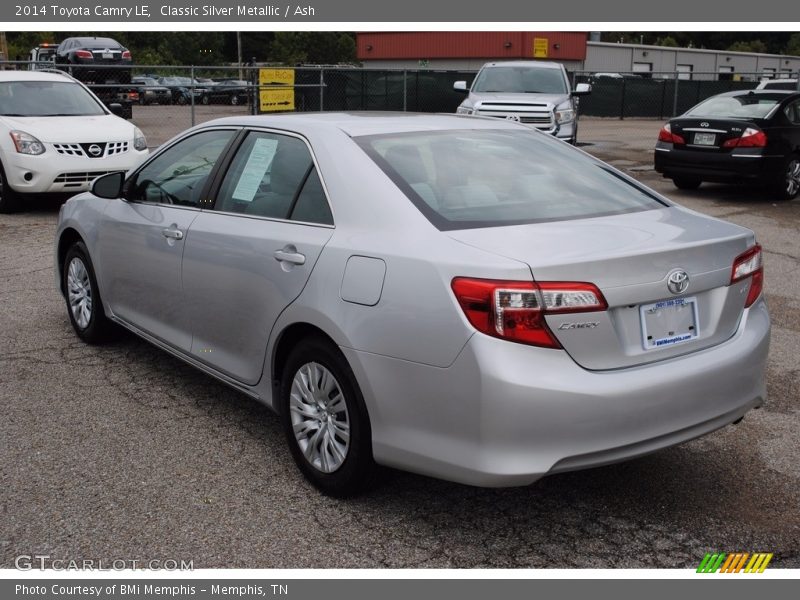 Classic Silver Metallic / Ash 2014 Toyota Camry LE