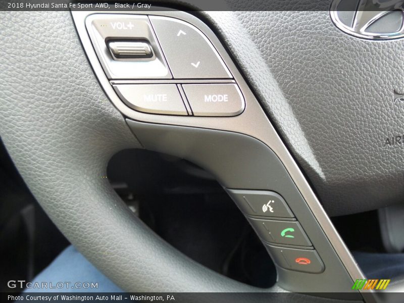 Black / Gray 2018 Hyundai Santa Fe Sport AWD