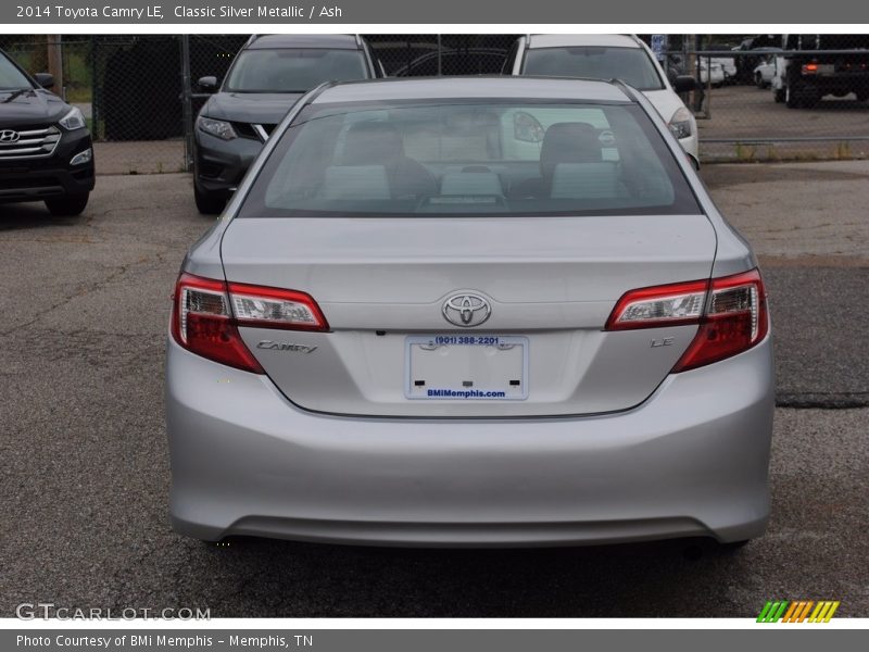 Classic Silver Metallic / Ash 2014 Toyota Camry LE