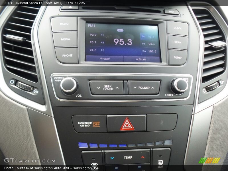 Black / Gray 2018 Hyundai Santa Fe Sport AWD