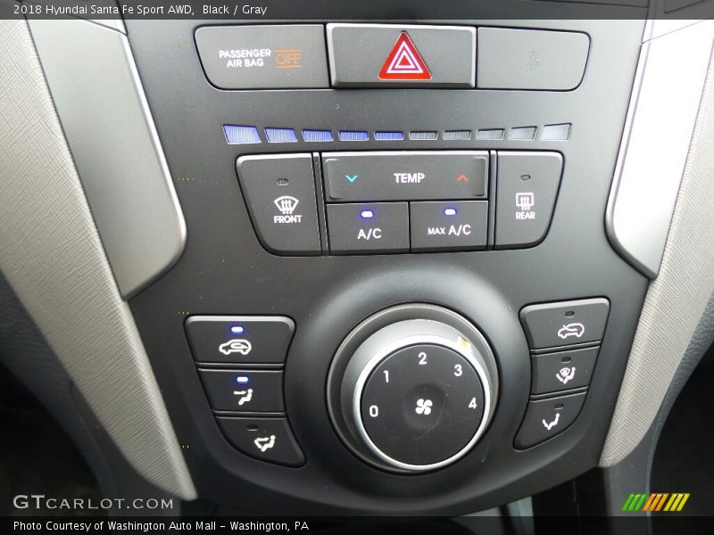 Black / Gray 2018 Hyundai Santa Fe Sport AWD