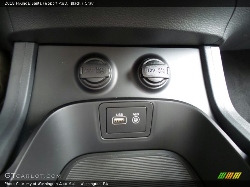 Black / Gray 2018 Hyundai Santa Fe Sport AWD