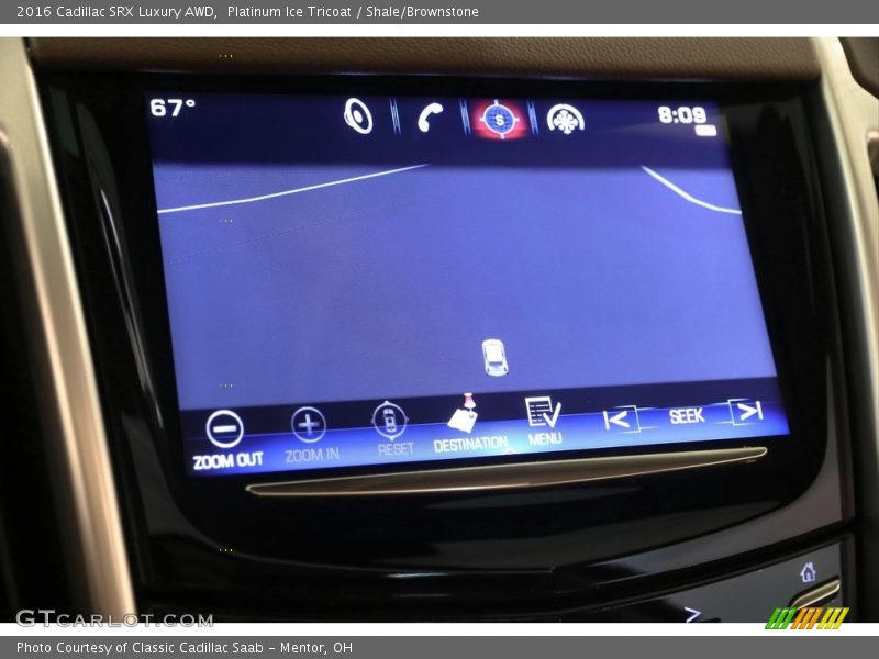 Platinum Ice Tricoat / Shale/Brownstone 2016 Cadillac SRX Luxury AWD