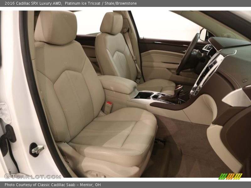 Platinum Ice Tricoat / Shale/Brownstone 2016 Cadillac SRX Luxury AWD