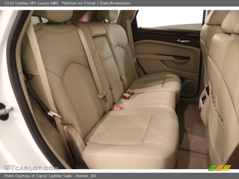 Platinum Ice Tricoat / Shale/Brownstone 2016 Cadillac SRX Luxury AWD