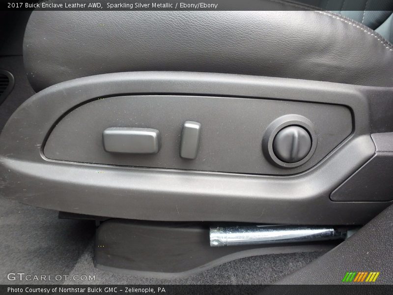 Sparkling Silver Metallic / Ebony/Ebony 2017 Buick Enclave Leather AWD
