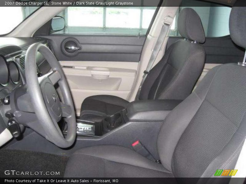 Stone White / Dark Slate Gray/Light Graystone 2007 Dodge Charger SE