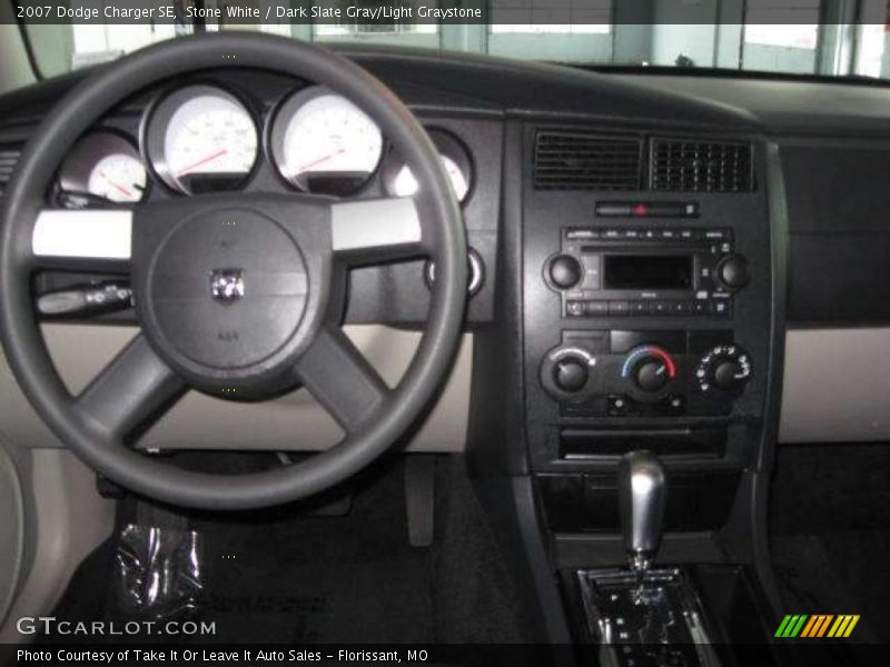 Stone White / Dark Slate Gray/Light Graystone 2007 Dodge Charger SE