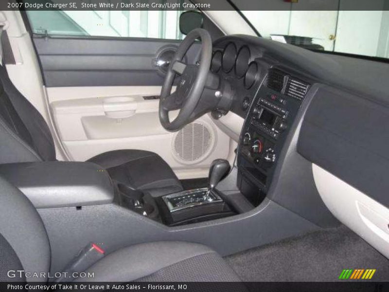 Stone White / Dark Slate Gray/Light Graystone 2007 Dodge Charger SE