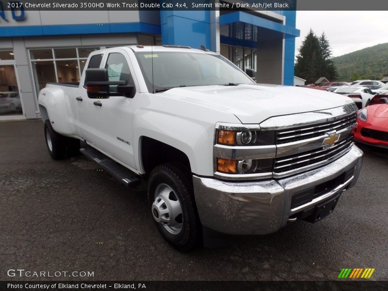 Summit White / Dark Ash/Jet Black 2017 Chevrolet Silverado 3500HD Work Truck Double Cab 4x4