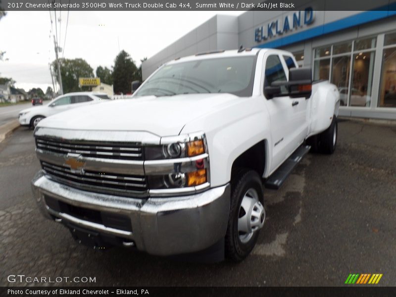 Summit White / Dark Ash/Jet Black 2017 Chevrolet Silverado 3500HD Work Truck Double Cab 4x4