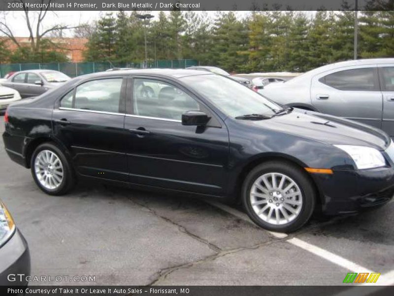 Dark Blue Metallic / Dark Charcoal 2008 Mercury Milan I4 Premier