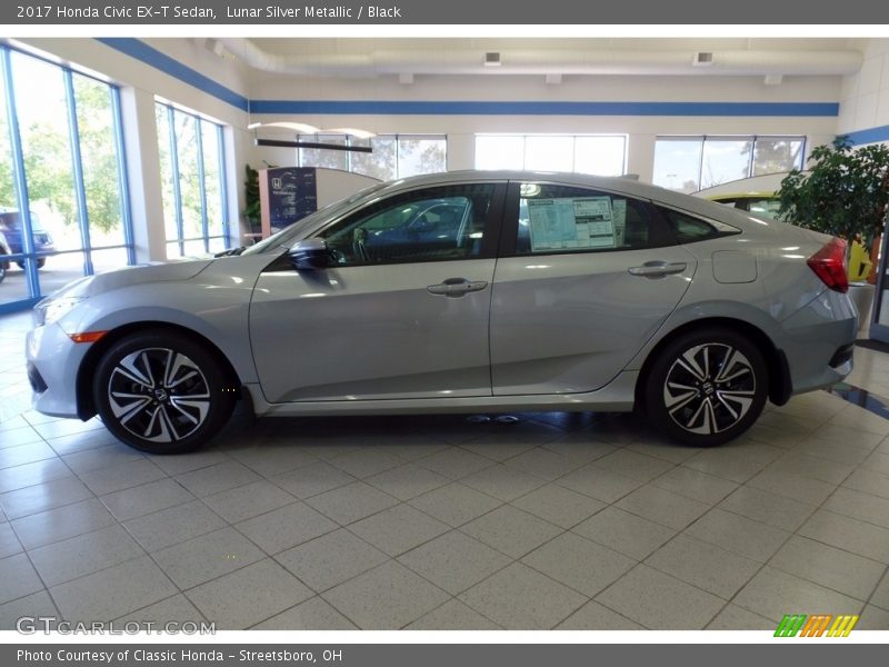 Lunar Silver Metallic / Black 2017 Honda Civic EX-T Sedan