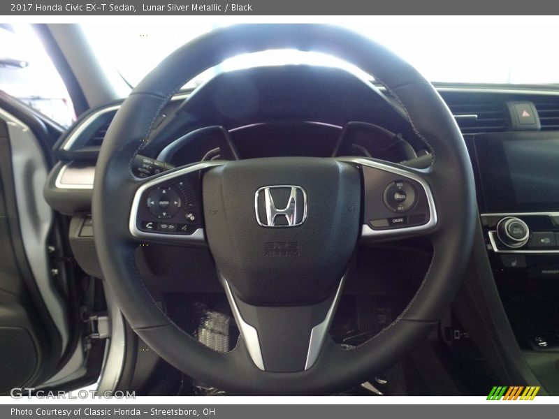 Lunar Silver Metallic / Black 2017 Honda Civic EX-T Sedan