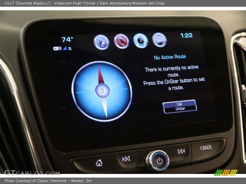Iridescent Pearl Tricoat / Dark Atmosphere/Medium Ash Gray 2017 Chevrolet Malibu LT