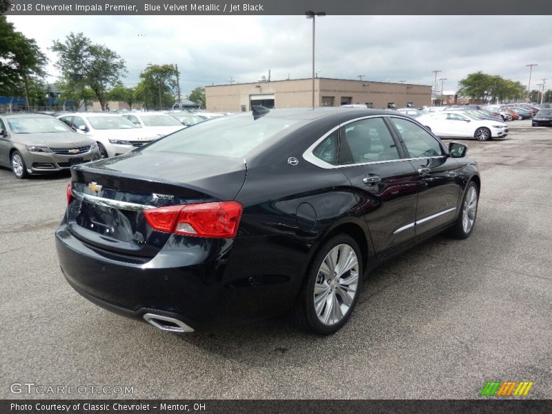 Blue Velvet Metallic / Jet Black 2018 Chevrolet Impala Premier
