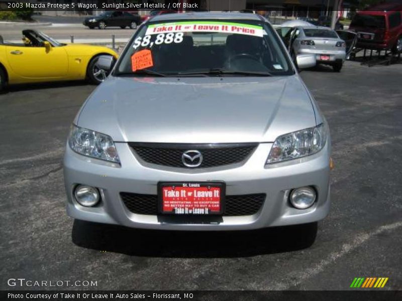 Sunlight Silver Metallic / Off Black 2003 Mazda Protege 5 Wagon