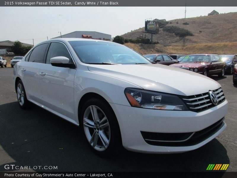 Candy White / Titan Black 2015 Volkswagen Passat TDI SE Sedan