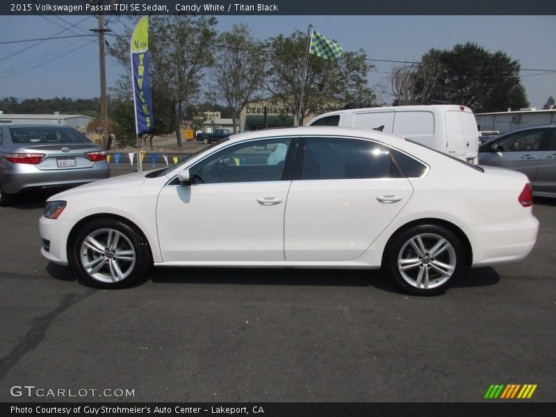 Candy White / Titan Black 2015 Volkswagen Passat TDI SE Sedan