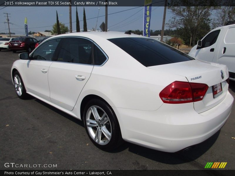 Candy White / Titan Black 2015 Volkswagen Passat TDI SE Sedan