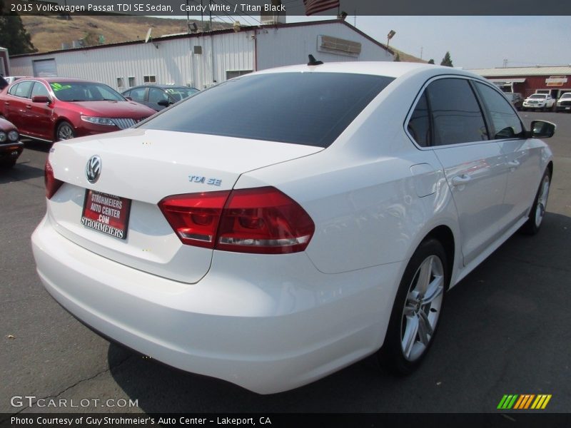 Candy White / Titan Black 2015 Volkswagen Passat TDI SE Sedan