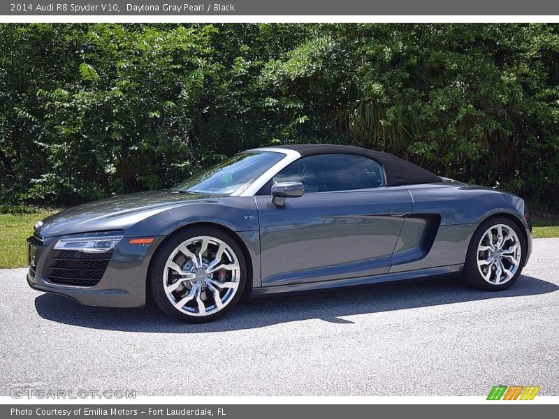  2014 R8 Spyder V10 Daytona Gray Pearl