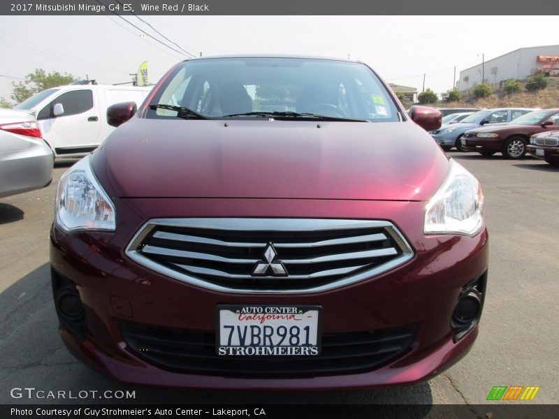Wine Red / Black 2017 Mitsubishi Mirage G4 ES