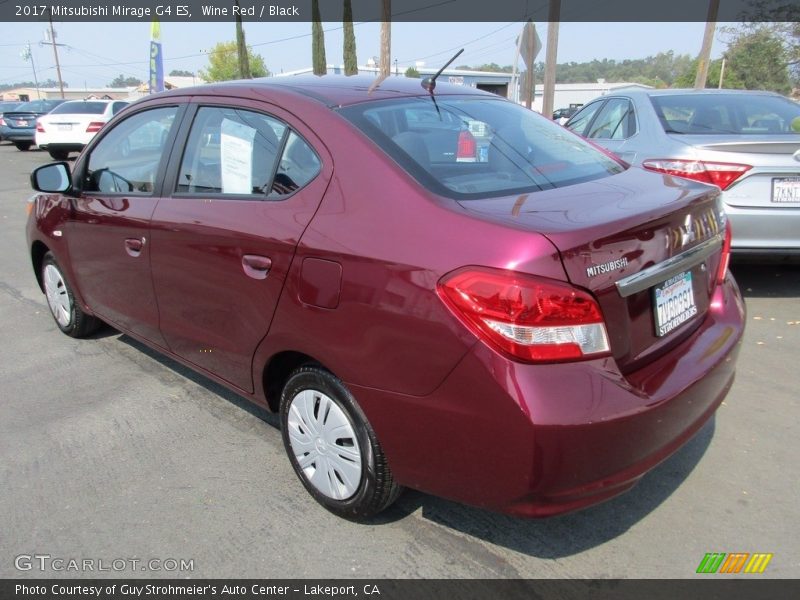 Wine Red / Black 2017 Mitsubishi Mirage G4 ES