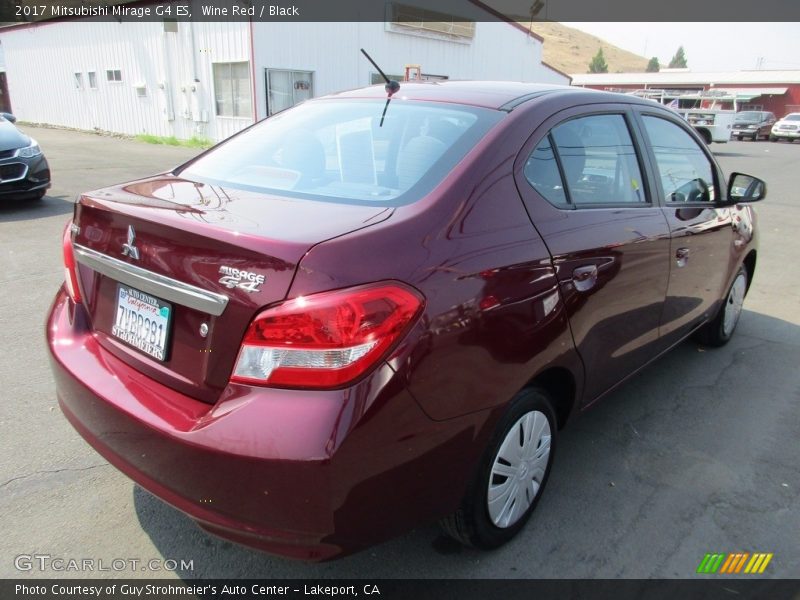 Wine Red / Black 2017 Mitsubishi Mirage G4 ES