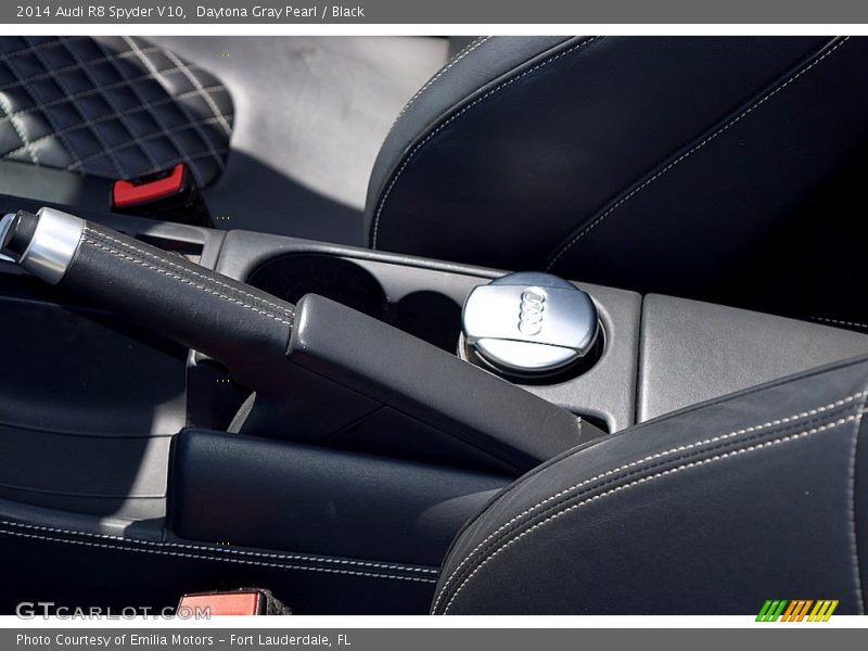 Daytona Gray Pearl / Black 2014 Audi R8 Spyder V10