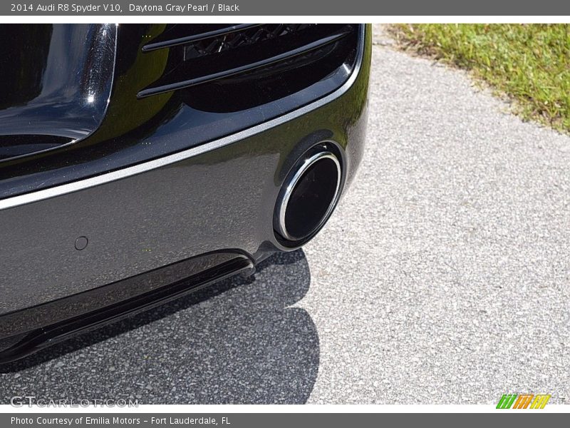 Daytona Gray Pearl / Black 2014 Audi R8 Spyder V10