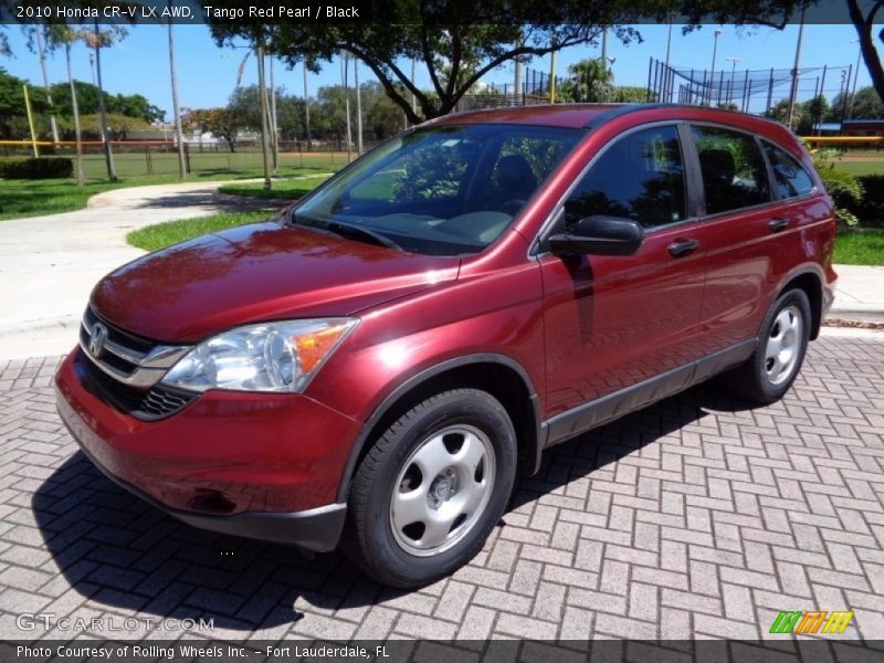 Tango Red Pearl / Black 2010 Honda CR-V LX AWD