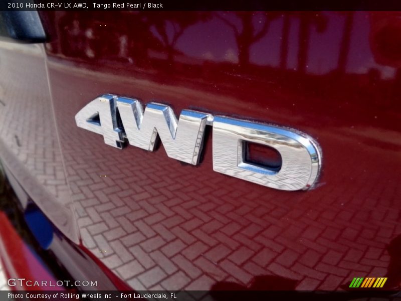 Tango Red Pearl / Black 2010 Honda CR-V LX AWD