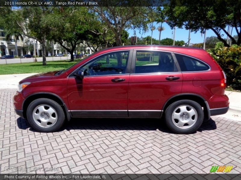 Tango Red Pearl / Black 2010 Honda CR-V LX AWD