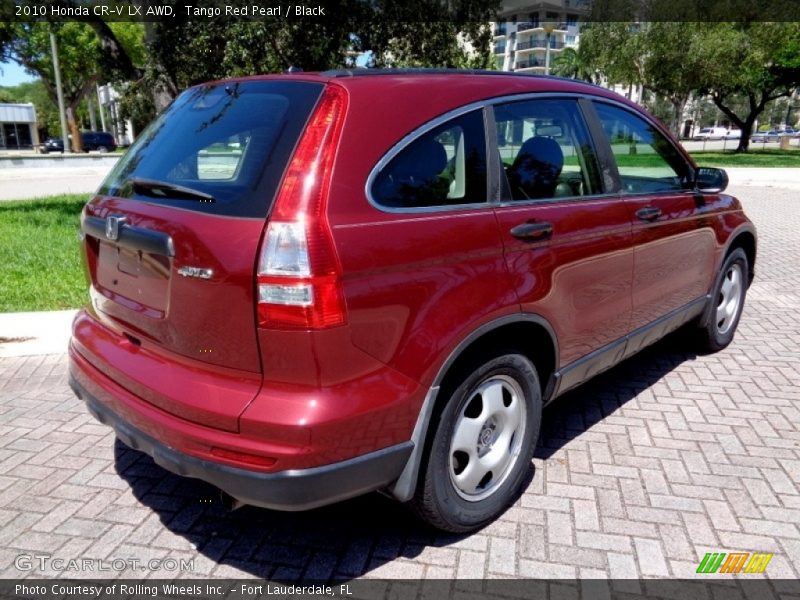 Tango Red Pearl / Black 2010 Honda CR-V LX AWD
