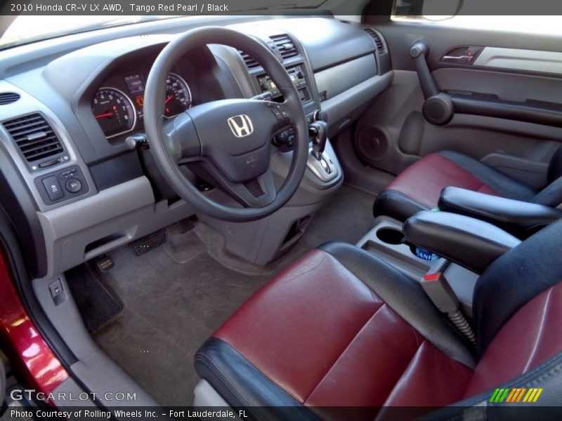 Tango Red Pearl / Black 2010 Honda CR-V LX AWD