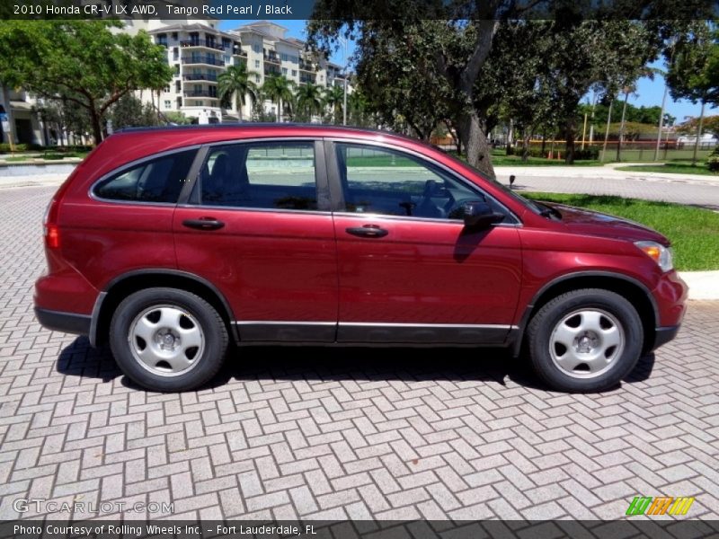 Tango Red Pearl / Black 2010 Honda CR-V LX AWD