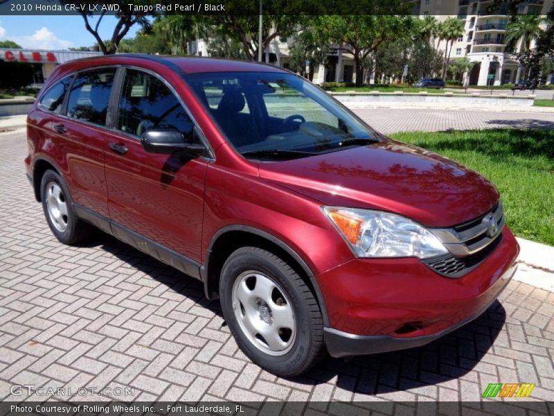 Tango Red Pearl / Black 2010 Honda CR-V LX AWD