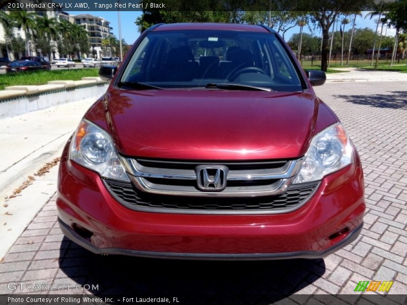 Tango Red Pearl / Black 2010 Honda CR-V LX AWD
