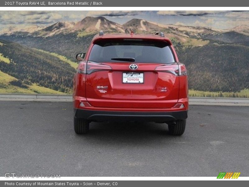 Barcelona Red Metallic / Black 2017 Toyota RAV4 LE