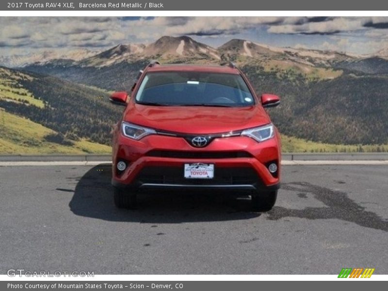 Barcelona Red Metallic / Black 2017 Toyota RAV4 XLE
