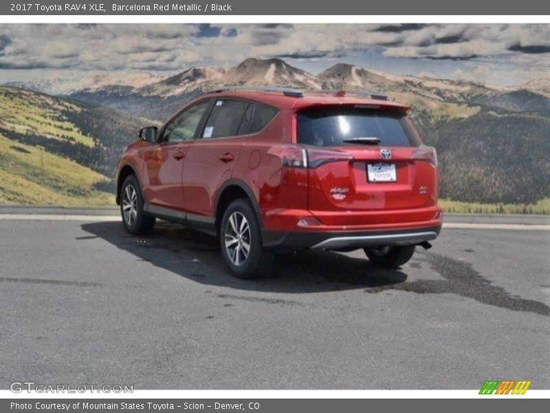 Barcelona Red Metallic / Black 2017 Toyota RAV4 XLE