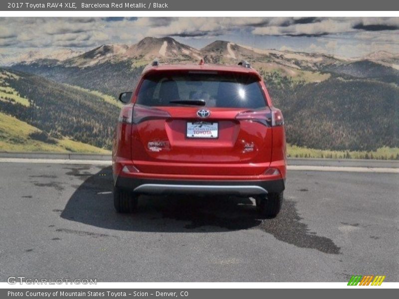 Barcelona Red Metallic / Black 2017 Toyota RAV4 XLE