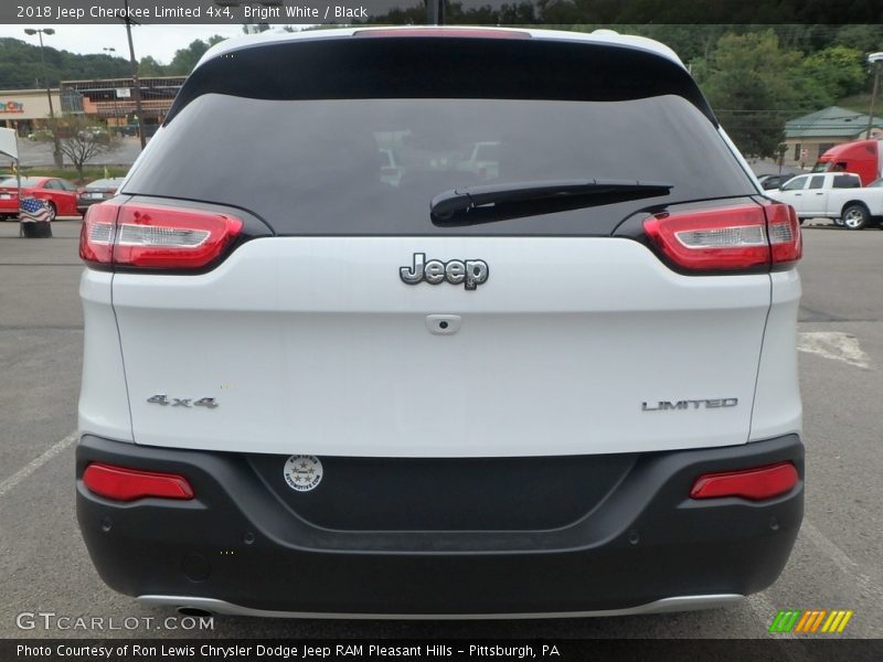 Bright White / Black 2018 Jeep Cherokee Limited 4x4